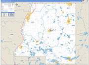 Le Sueur County Wall Map Basic Style